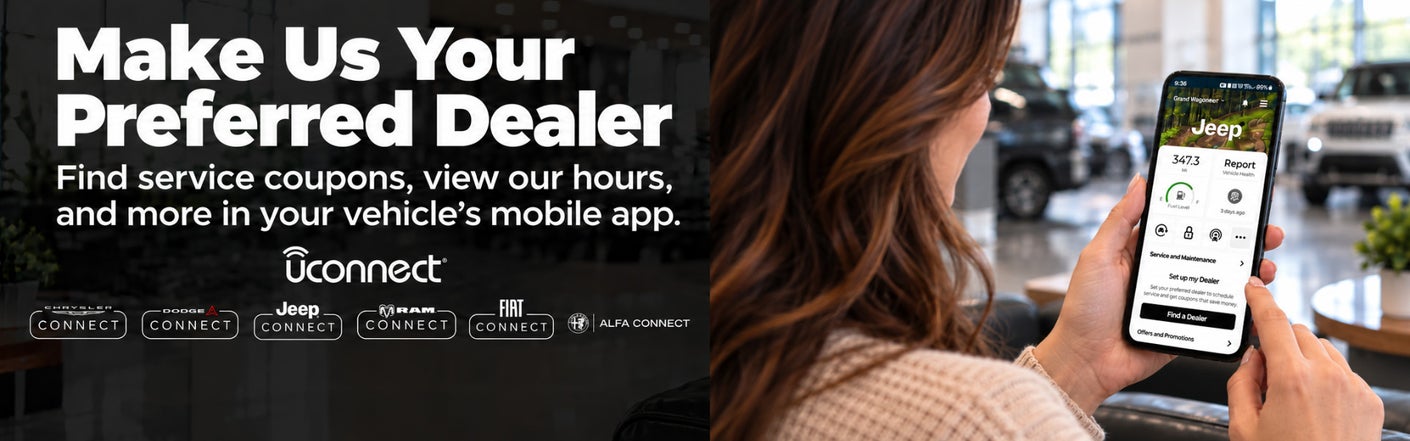 uconnect® make us your preferred dealer | Bob-Boyd Chrysler Jeep Dodge in Lancaster OH