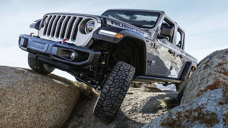 2023 Jeep Gladiator manuvering rocks near Lancaster, OH