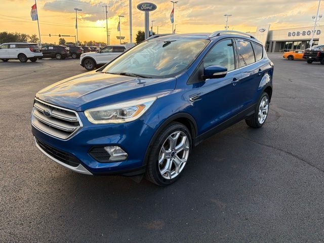 Used 2017 Ford Escape Titanium with VIN 1FMCU0J90HUE45417 for sale in Lancaster, OH